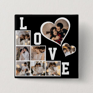 Design Your Own 8 Photo Collage Button