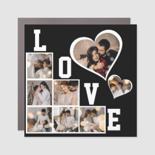 Design Your Own 8 Photo Collage Car Magnet
