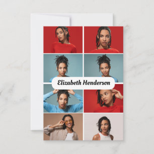 Design Your Own 8 Photo Collage Card