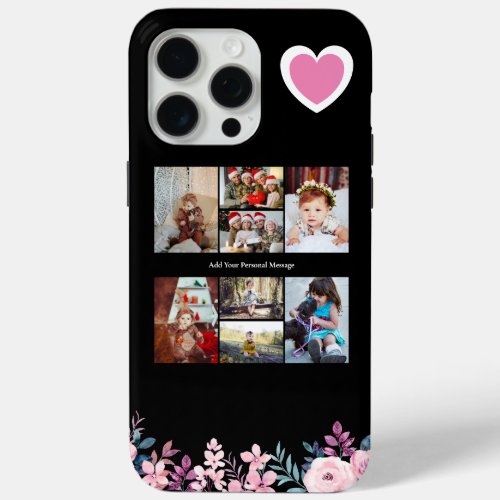 Design Your Own 8 Photo Collage iPhone 15 Pro Max Case