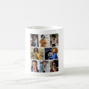 Design Your Own 8 Photo Collage Coffee Mug
