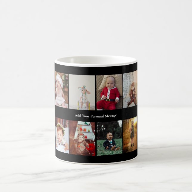 Design Your Own 8 Photo Collage Coffee Mug (Center)