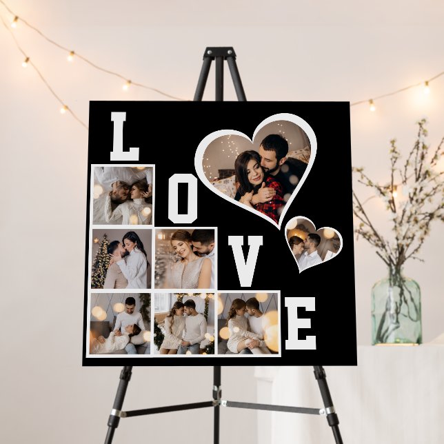 Design Your Own 8 Photo Collage Foam Board (In Situ (Stand))