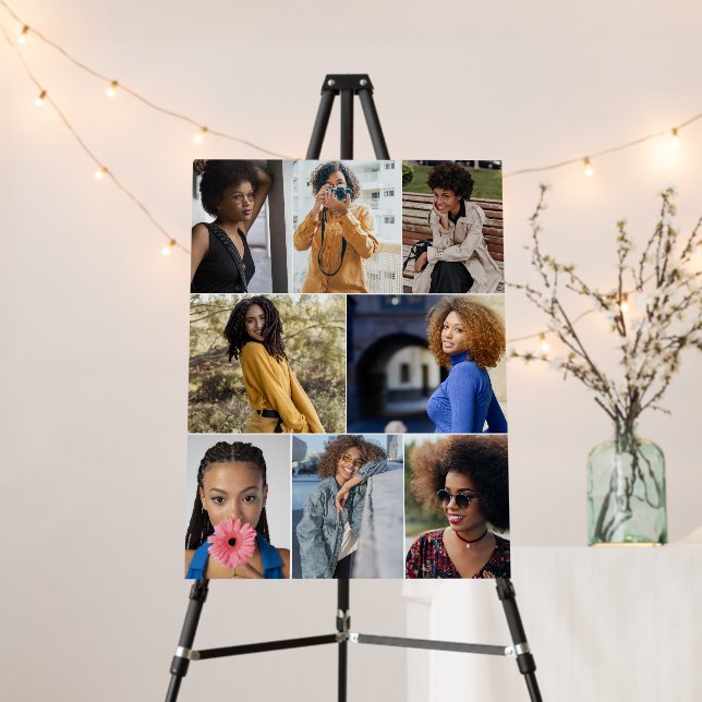 Design Your Own 8 Photo Collage Foam Board (In Situ (Stand))