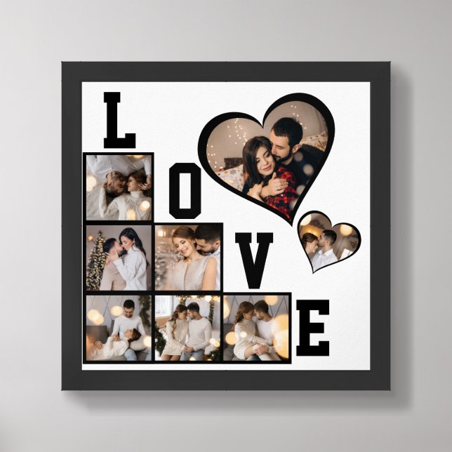Design Your Own 8 Photo Collage Framed Art (Framed Front)
