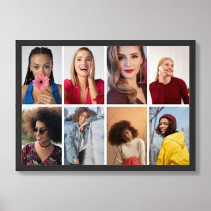 Design Your Own 8 Photo Collage Framed Art
