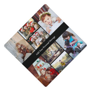 Design Your Own 8 Photo Collage Graduation Cap Topper