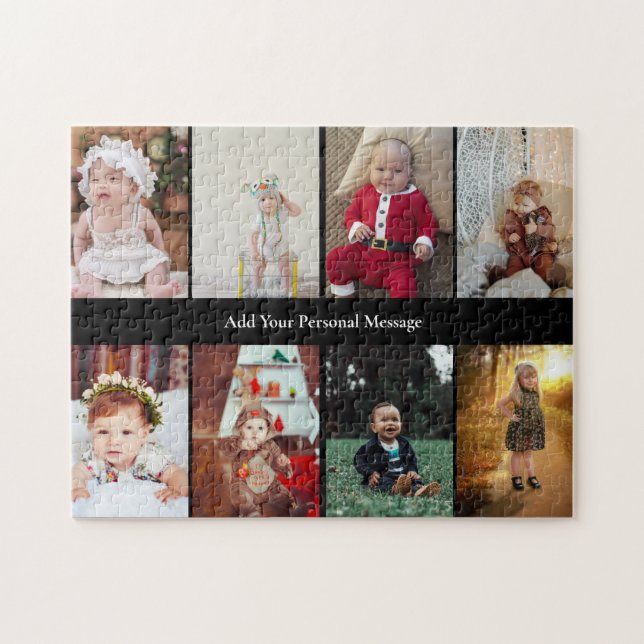 Design Your Own 8 Photo Collage Jigsaw Puzzle (Horizontal)