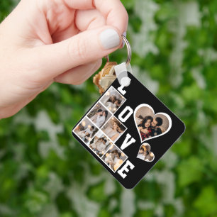 Design Your Own 8 Photo Collage Keychain