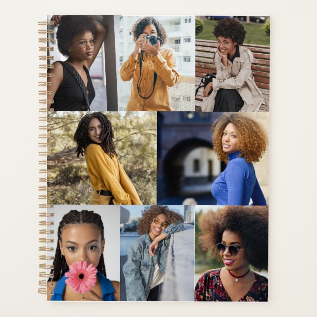 Design Your Own 8 Photo Collage Planner (Front)