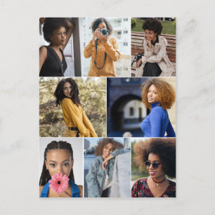 Design Your Own 8 Photo Collage Postcard