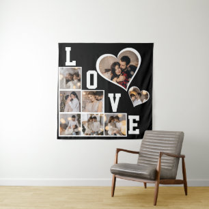 Design Your Own 8 Photo Collage Tapestry