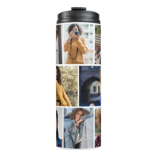 Design Your Own 8 Photo Collage Thermal Tumbler