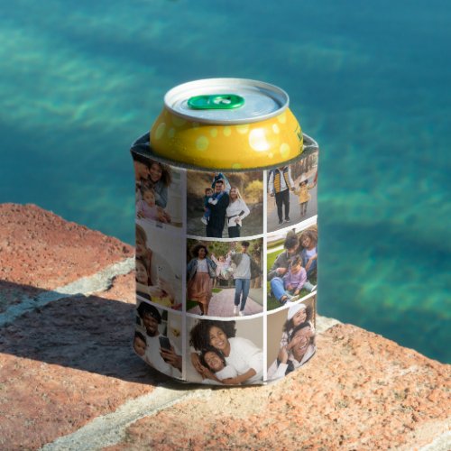 Design Your Own 9 Photo Collage Can Cooler