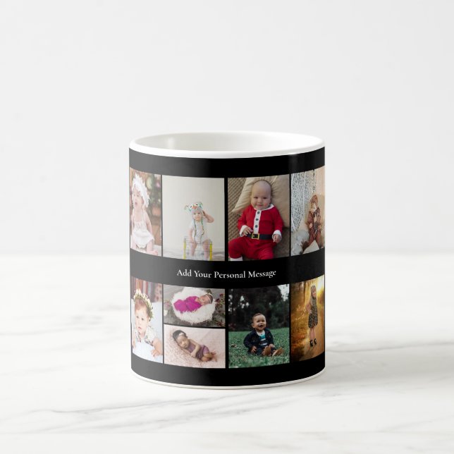 Design Your Own 9 Photo Collage Coffee Mug (Center)