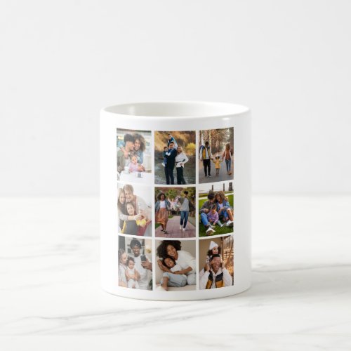 Design Your Own 9 Photo Collage Coffee Mug