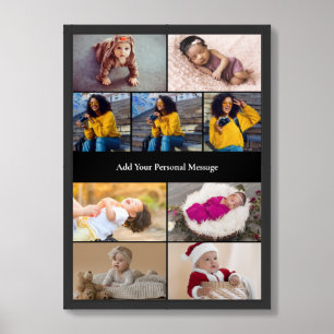 Design Your Own 9 Photo Collage Framed Art