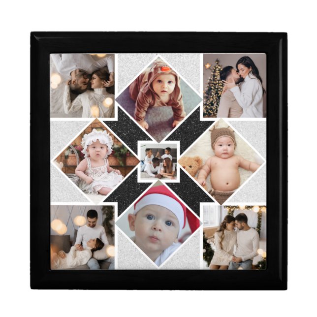 Design Your Own 9 Photo Collage Gift Box (Front)