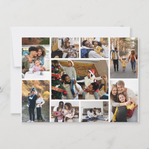 Design Your Own 9 Photo Collage Note Card