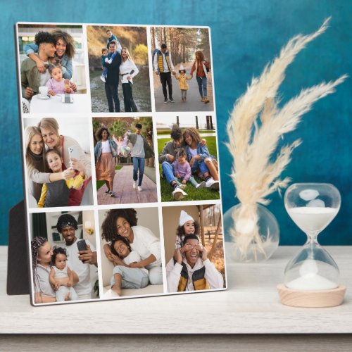 Design Your Own 9 Photo Collage Plaque