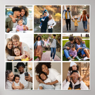 Design Your Own 9 Photo Collage Poster