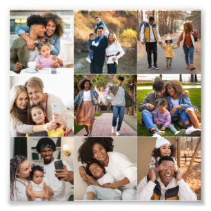 Design Your Own 9 Photo Collage Print