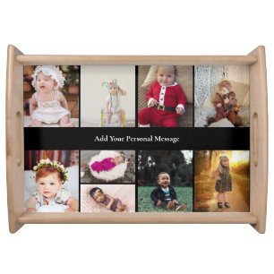Design Your Own 9 Photo Collage Serving Tray