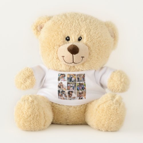Design Your Own 9 Photo Collage Teddy Bear