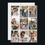 Design Your Own 9 Photo Collage Thank You Card<br><div class="desc">Customize your own personal photography. You can make this custom product for special occasions like weddings,  birthdays,  Christmas,  Holidays,  Memorials,  Graduation,  Anniversaries and more. It can also be given as a gift to your best friend,  close friend,  family,  and relatives.</div>