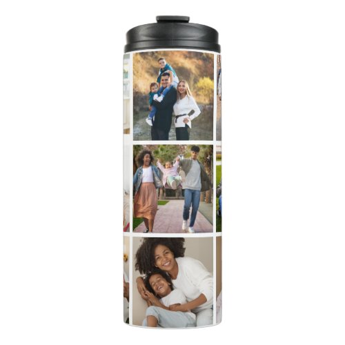 Design Your Own 9 Photo Collage Thermal Tumbler