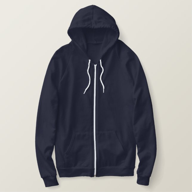 Design Your Own AA Fleece Zip Hoodie (Design Front)