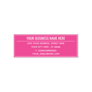 Design Your Own Address Color Self-inking Stamp