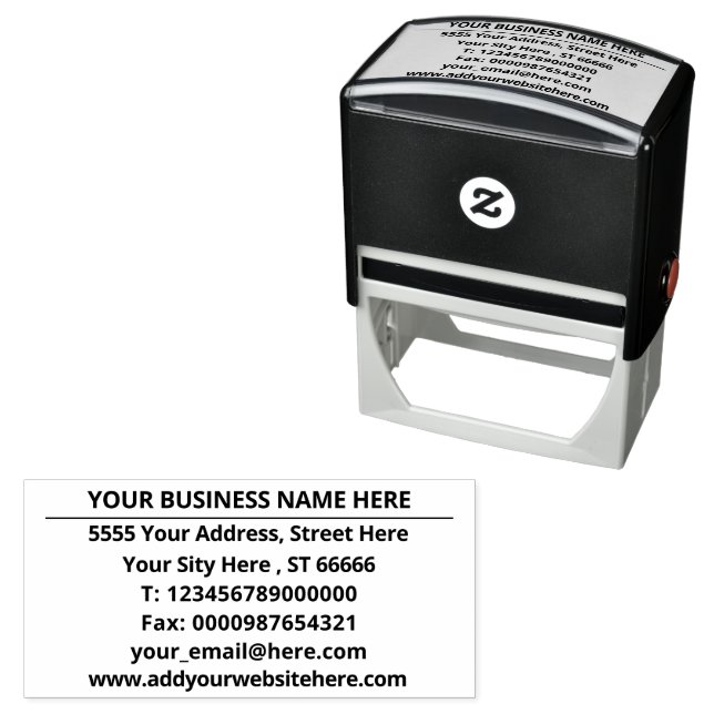 Design Your Own Address Stamp Example (In Situ)