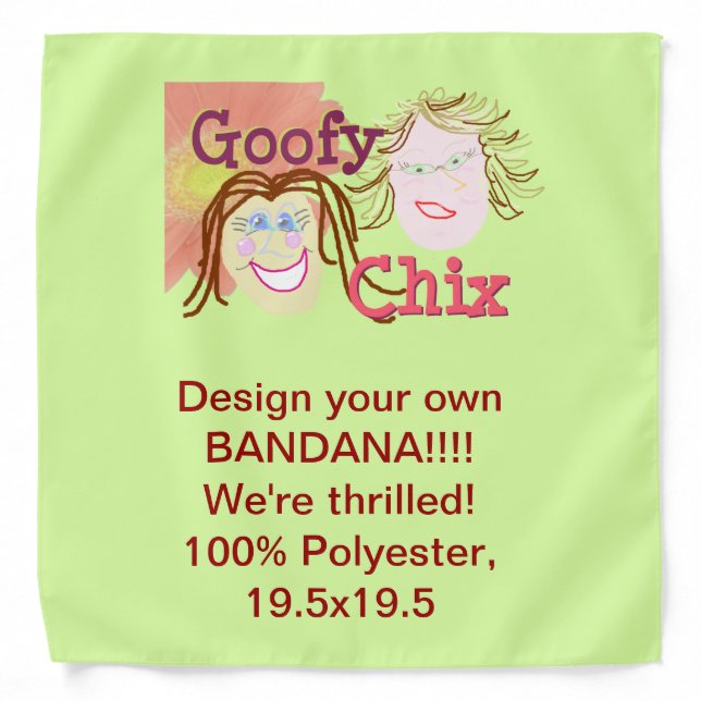 Design Your Own Bandana! Bandana (Front)