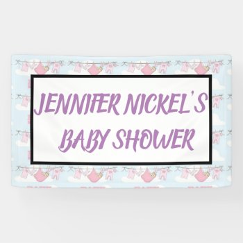 Design Your Own Banners For Baby Shower by CREATIVEPARTYSTUFF at Zazzle