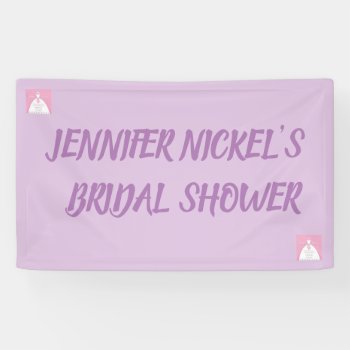 Design Your Own Banners For Bridal Shower by CREATIVEWEDDING at Zazzle