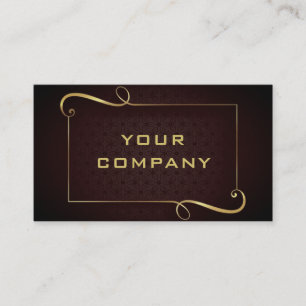 Design Your Own Black and Gold Business Card