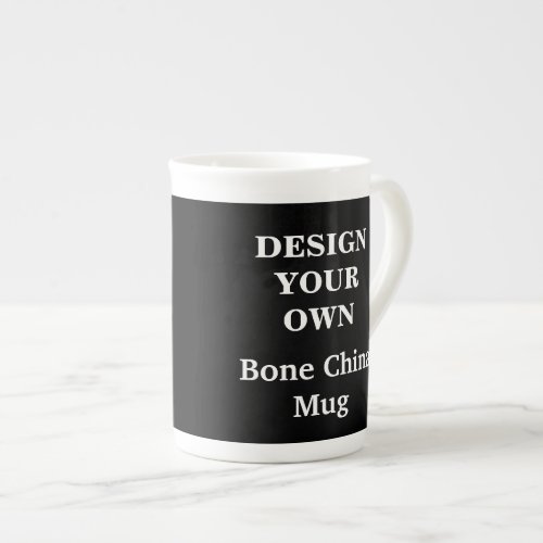 Design Your Own Bone China Mug _ Black
