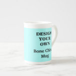 Design Your Own Bone China Mug - Light Blue at Zazzle