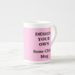 Design Your Own Bone China Mug - Light Pink at Zazzle