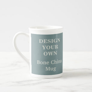 Design Your Own Bone China Mug - Teal