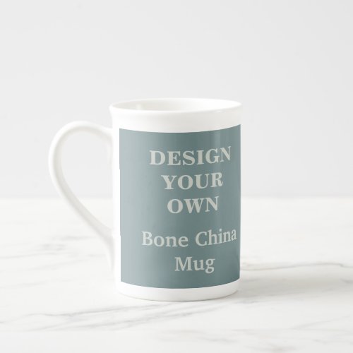Design Your Own Bone China Mug _ Teal