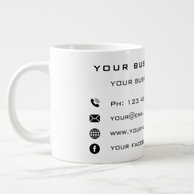 Design Your Own Branded Business Coffee Mugs (Left)