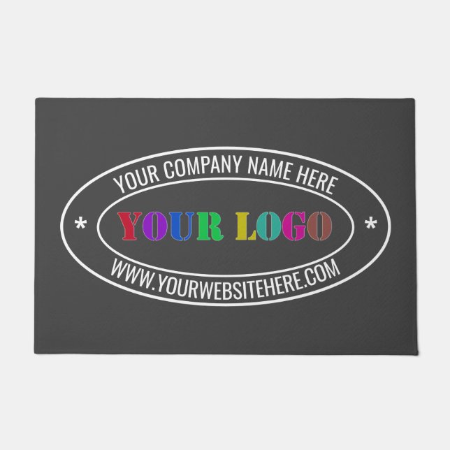 Design Your Own Branded Business Doormat Template (Front)