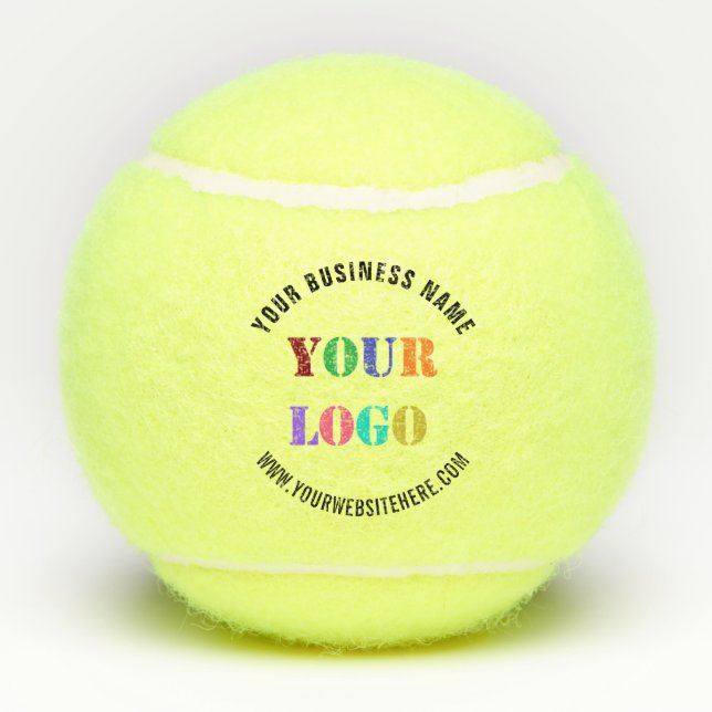 Design Your Own Branded Company Logo Tennis Balls (Back)