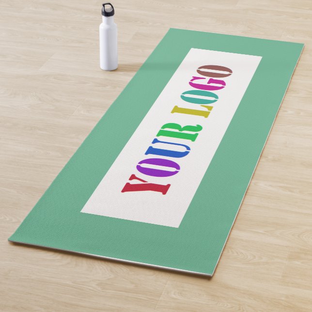 Design Your Own Branded Logo Yoga Mat Example (In Situ)