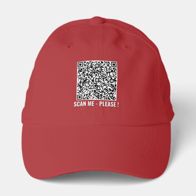 Design Your Own Branded QR Code Hat Example (Front)