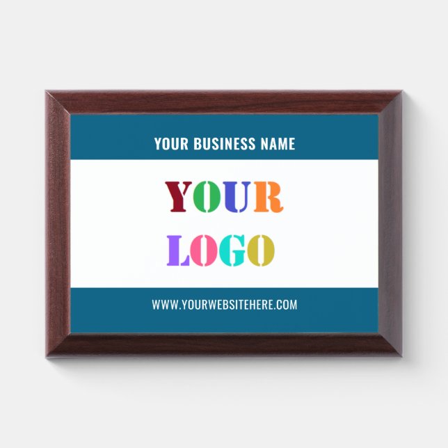 Design Your Own Business Award Plaque Template (Horizontal)