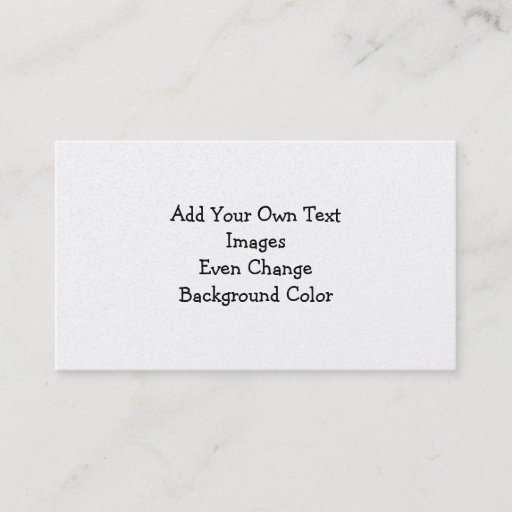 Customizable Design Your Own Business Card