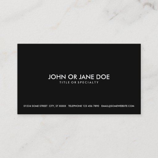 Customizable design your own business card